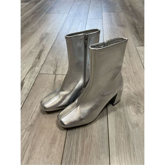 A New Day Pippa Sliver Stretch Ankle Boots Size 6 - Picture 1 of 12